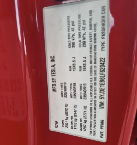 Tesla Model 3 2019